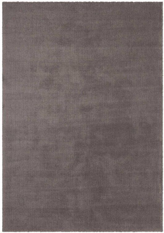 Lalee Velutto Hoogpolig- zacht- glimmend- velvet- effen- karpet- shaggy- 160x230 cm taupe