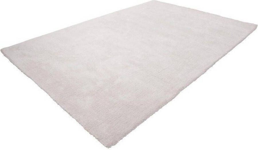 Lalee Velutto Hoogpolig- zacht- glimmend- velvet- effen- karpet- shaggy- 200x290 cm ivoor gebroken wit