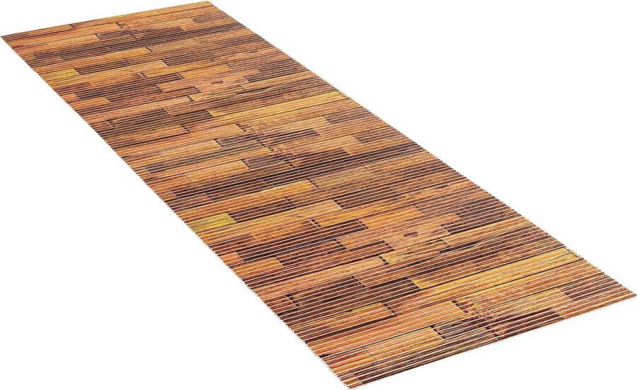 Lambris zachte schuimmat antislip vloermat veelzijdig inzetbaar als onderhoudsvriendelijke douchemat en vuilafstotende keukenloper hygiënisch ademend op maat te knippen 65 x 200 cm