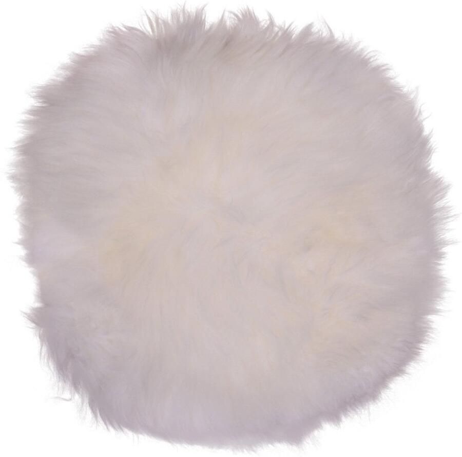Lambskine -zitkussen Gezellig kussen Luxe zitplaatsen Voegt comfort toe diameter van 35 cm