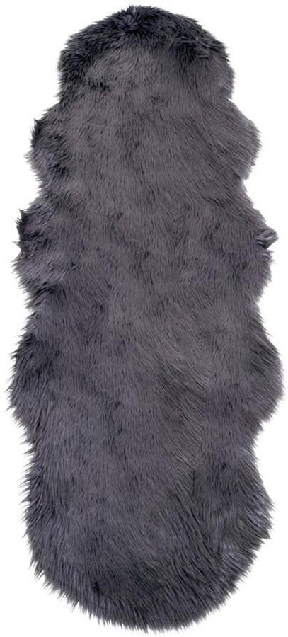 Lambskskin Artificial Rug pluche grijs vloerkleed zacht gebied tapijt voegt warmte en comfort toe 60 cm x 180 cm