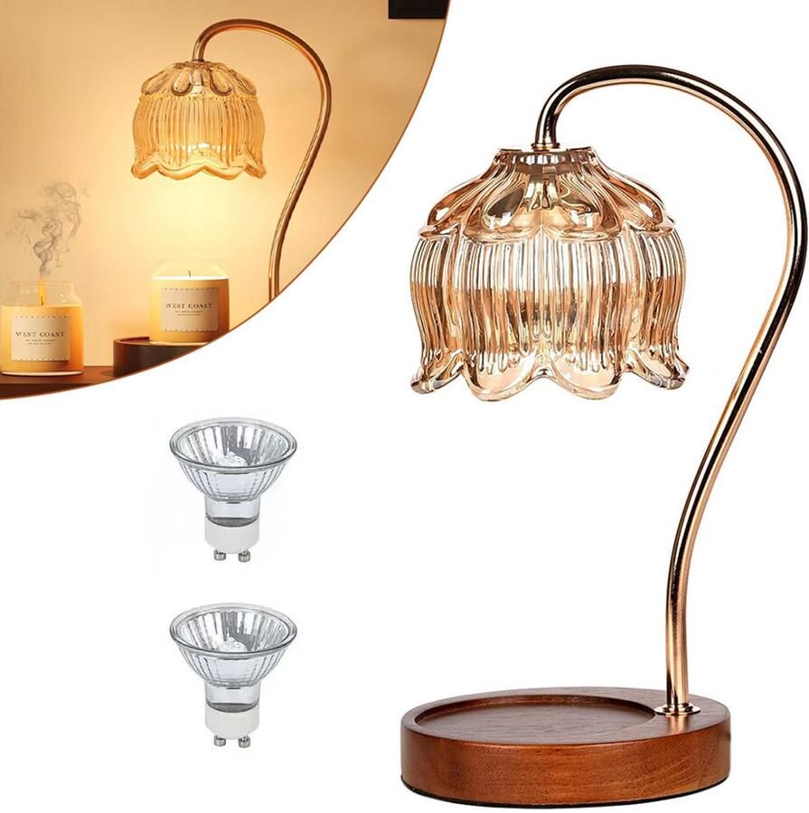 Lamp Kaars Verstelbare Kaars Warmer Lamp Candle Warmer Lamp met Dimmer Elektrische Kaarsverwarmer Lamp voor Jar Geurkaarsen Huisdecoratie Vintage Kaarsverwarmer