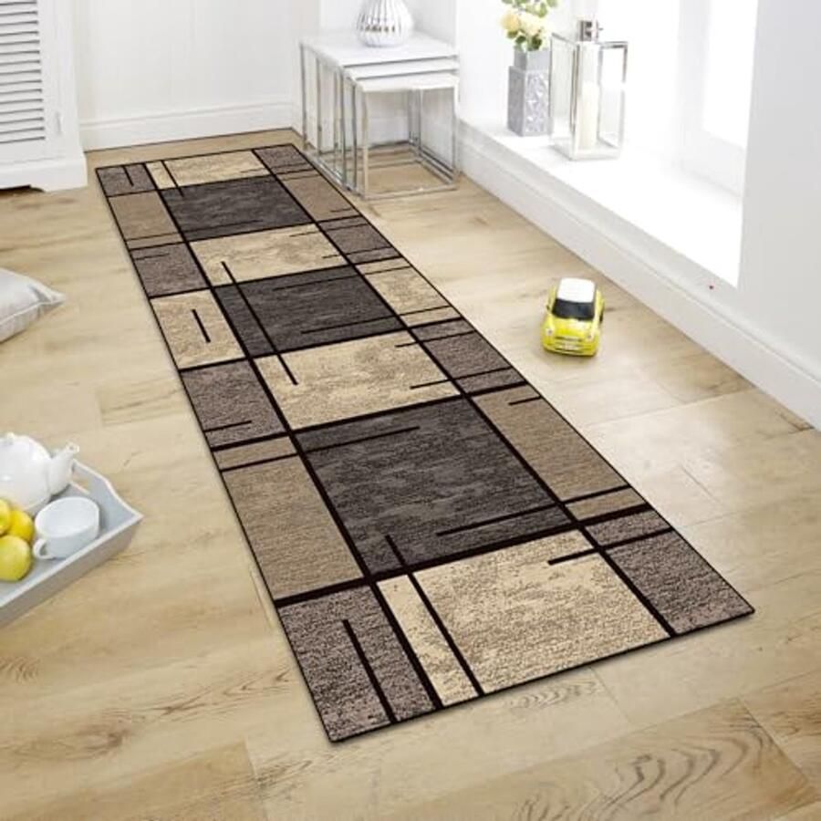 Non-slip Machine Washable Runner Rug for Hallways and Indoor Areas