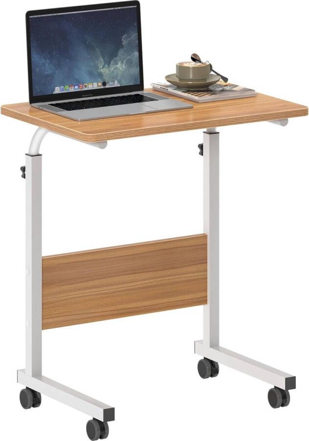 Laptoptafel notebooktafel 60 x 40 cm laptopstandaard pc-tafel bijzettafel voor bed en bank