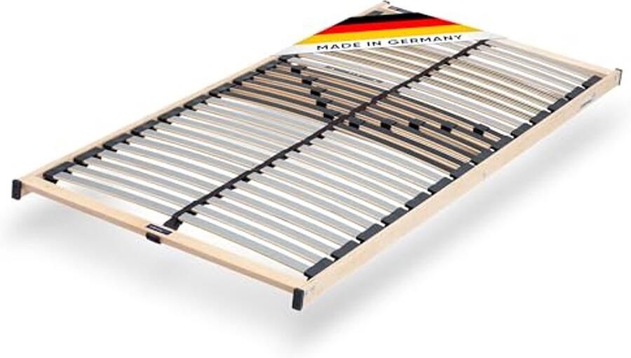 Lattenbodem 28 latten 5-zone systeem progressieve vering met hardheidsinstelling 90 x 200 cm