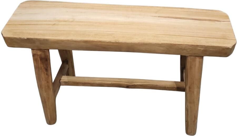 Lauco houten bank zeer natuurlijk gevormd 47 x 80 cm