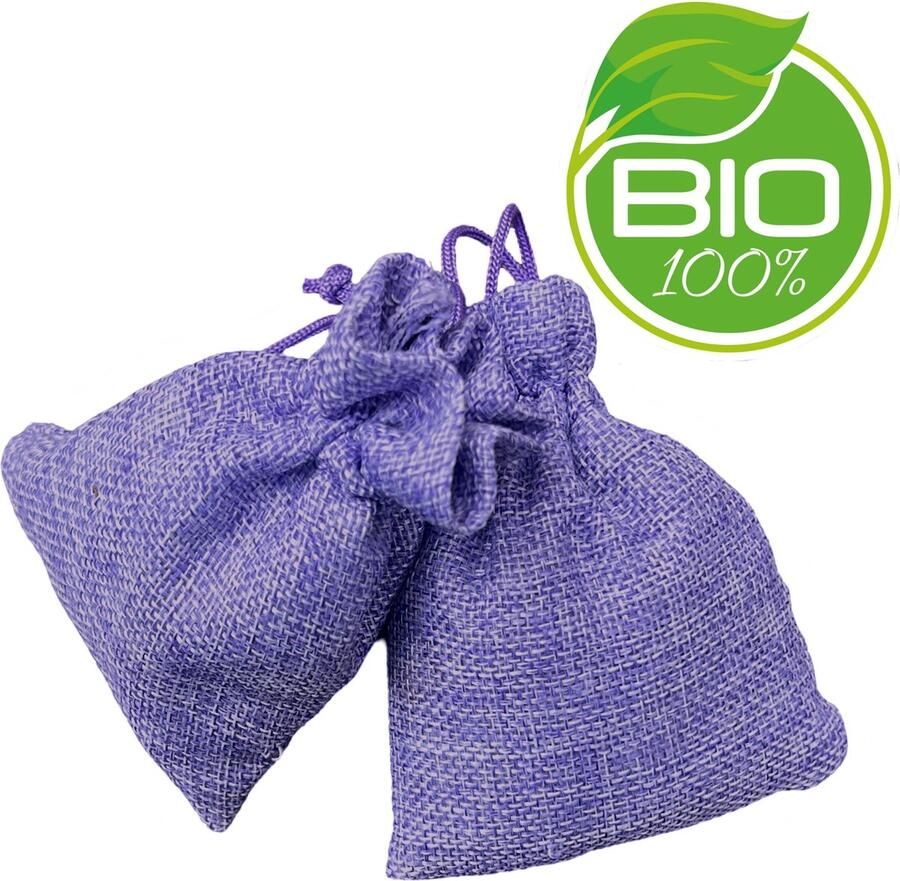 Lavendel Geurzakjes voor Kledingkast Biologisch 24 Gram 2 Stuks Luxe Cadeauverpakking Lavendel zakje Lavendel gedroogd Lavendel Plant Kledingkast Mottenballen