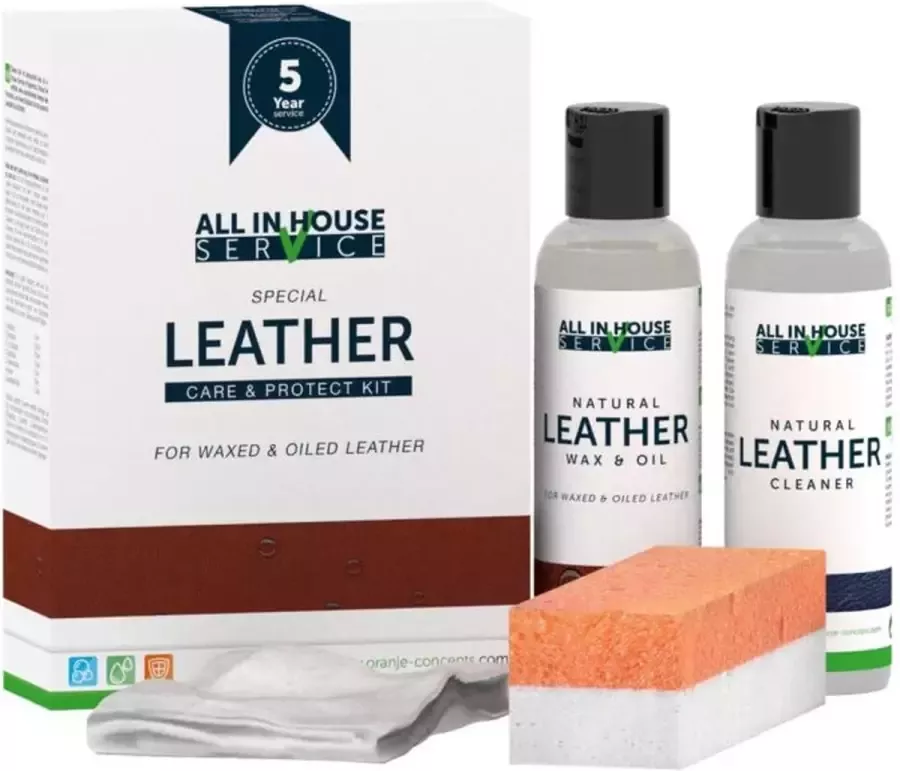 Leather Care & Protect Kit All in House Waxed & Oil Leather