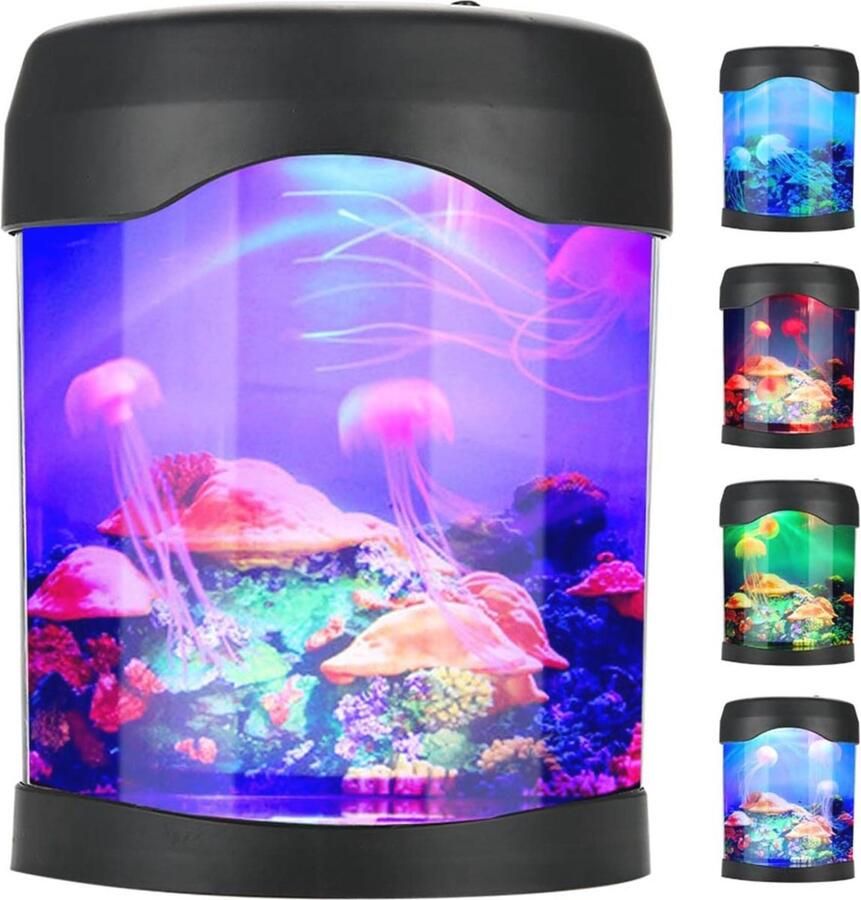 LED Aquarium Nachtlampje met Kleurverandering en Timer Ideaal voor Kinderen en Thuisdecoratie
