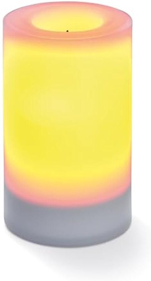 Led-kaars op zonne-energie met vlekkereffect Duurzame tafellamp voor buiten