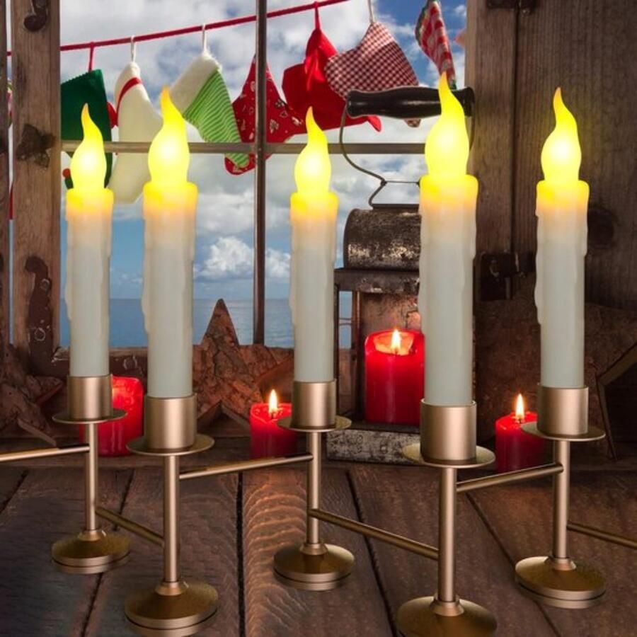 LED-kaarsen Vlamloos Veilig voor kinderen en huisdieren Creëer sfeervolle ambiance Energiezuinig Decoratie voor tafels kamers kroonluchters