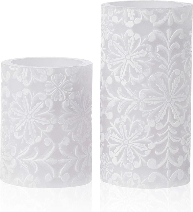 LED Lamp op Batterijen Set van 2 Lila Wi Shine Like a Candle 48009