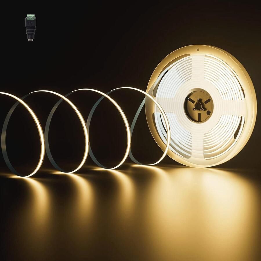 LED-strip Warm Wit 3000K 10m COB LED-band met 4800 LEDs voor Flexibele Verlichting