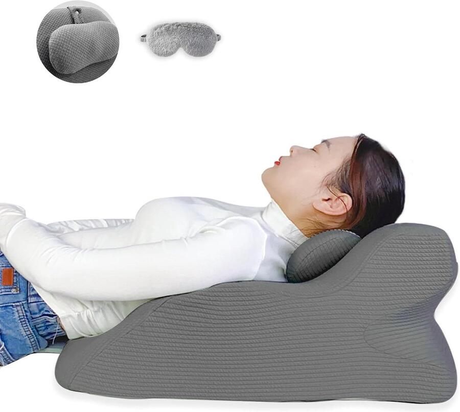 Leeskussen & wigkussen voor beenverhoging reflux kussen comfortabel rugkussen multifunctioneel kussen voor bed bank rust & slaap wigkussen