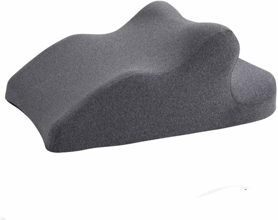 Leeskussen voor bed en bank ergonomisch rugkussen van traagschuim met wasbare overtrek rugleuning en hoofdkussen reflux-kussen beenkussen comfortabel voor zitten lezen tv kijken en spelen donkergrijs