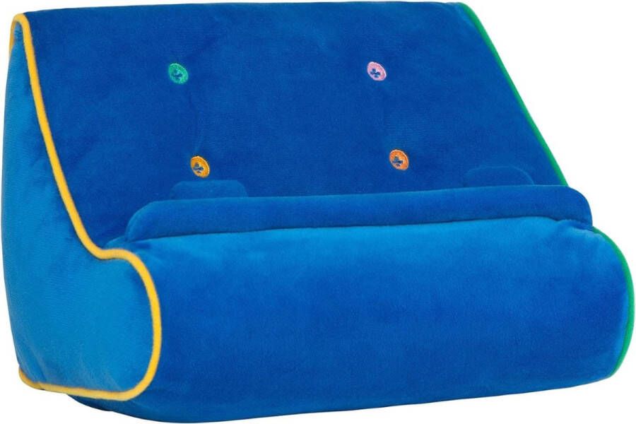 Leeskussen Voor Boeken & E-readers Leeskussen Voor In Bed En Bank Met Opbergvakje Bookseat Boekkussen Wasbaar Blauw