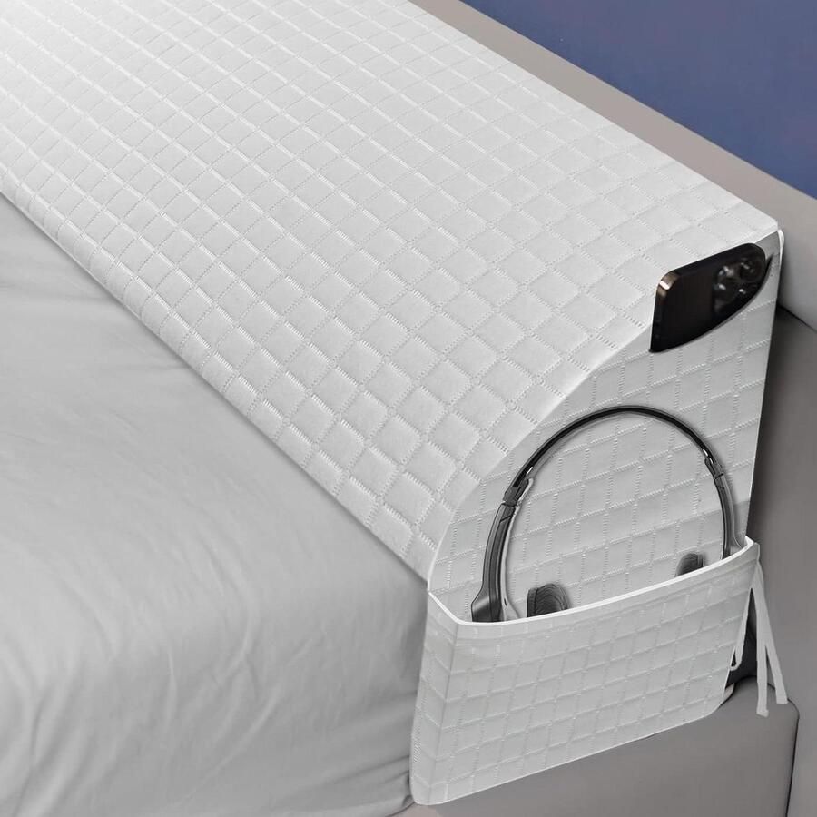 Leeskussen voor in bed hoofdbordspleet wigkussen rugvuller met zijzakken matraswig scheuren afdekken bed en hoofdeinde muur 1524 x 254 x 152 cm leeskussen voor in bed - Foto 2