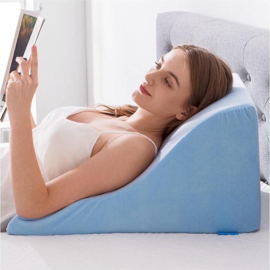 Senza Marchio Leeskussen voor in bed Memory Foam Wedge Pillow Rugondersteuning Ontspannen Gamen TV Kijken leeskussen voor in bed