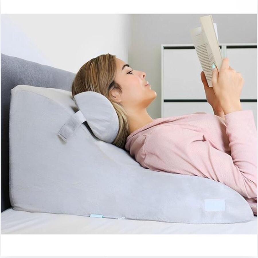 Leeskussen – Leeskussen Voor In Bed – Rugkussen – Bookseat – Zitkussen – Ondersteuning – Meditatiekussen – Relaxkussen