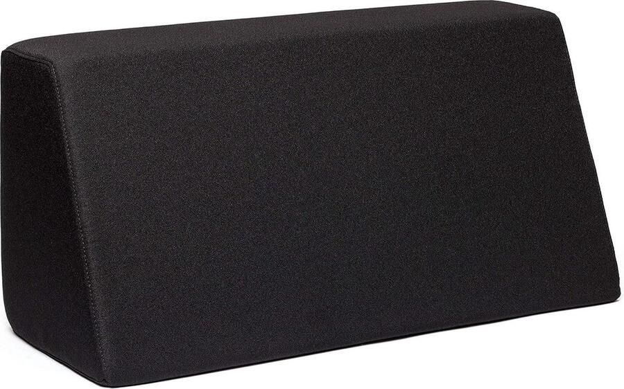 Leeskussen voor in bed rugleuning rugkussen zwart wasbaar ritssluiting eco-vriendelijk. leeskussen voor in bed