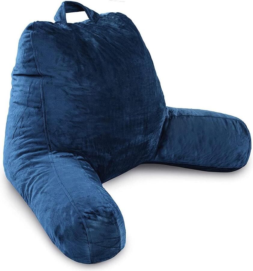 Leeskussen voor in bed Therapeutisch lendensteunkussen met versnipperd geheugenschuim rugleuning boeken gamen 45 cm x 38 cm 18 x 15 Zitkussen leeskussen voor in bed