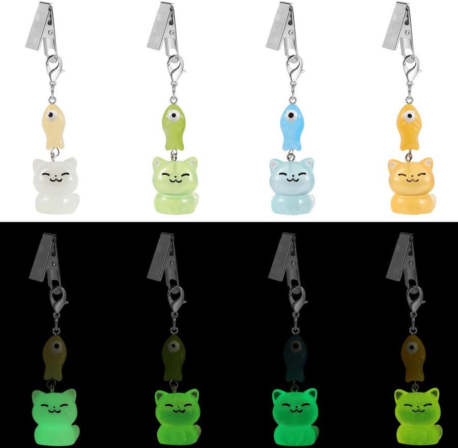 LEGENTLISUR 8-delige set katten tafelkleedgewichten clips tafelkleeddecoratie tafelkleedgewichten buiten schattige tafelkleedgewichten zwaar voor thuis picknick kamperen feest