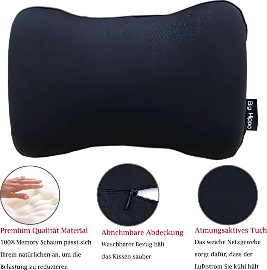 Lendenkussen traagschuim lendenkussen rugkussen ideaal rugkussen voor bureaustoelen autostoelen en rolstoelen - Foto 2