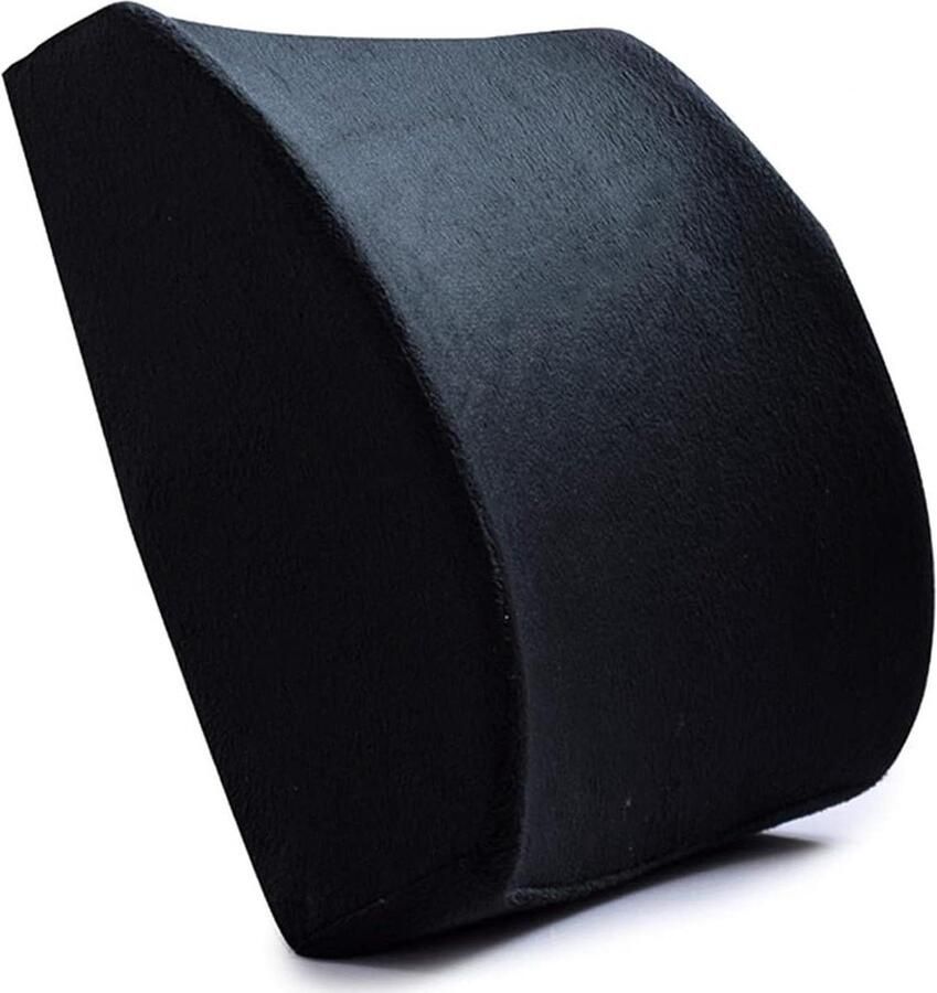 Lendenkussen traagschuim steunkussen verstelbare riem bureaustoelen autostoelen zwart