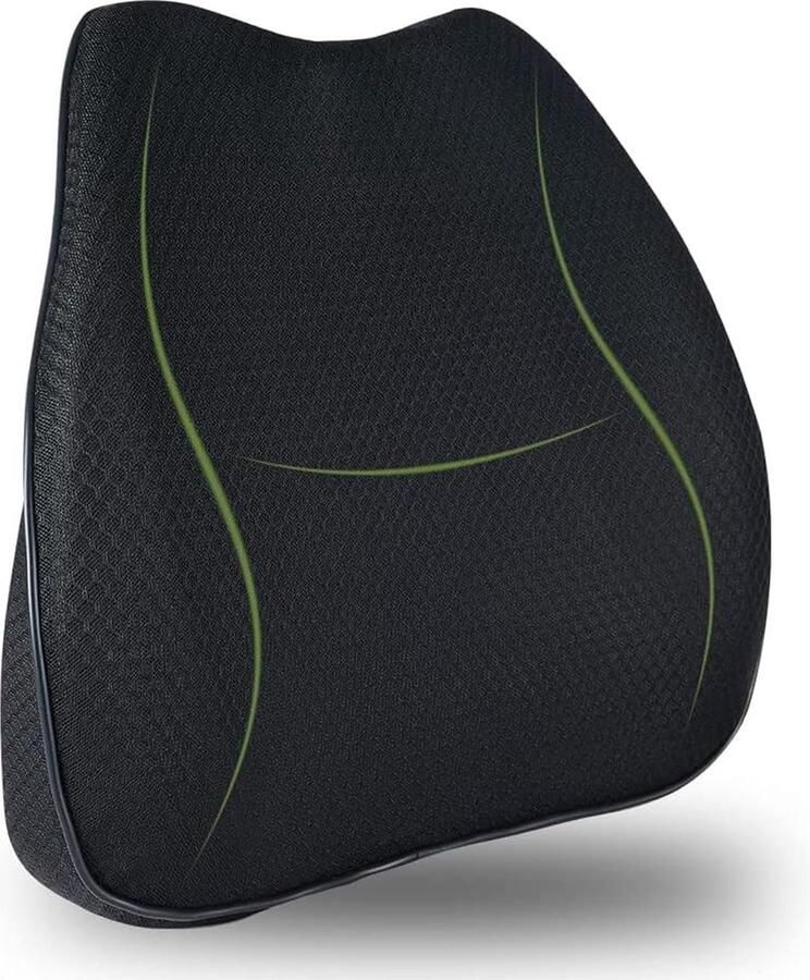 Lendenkussen wigkussen 2-in-1 orthopedische lendensteun Traagschuim zitkussen voor rug Autostoel bureaustoelen en rolstoelen