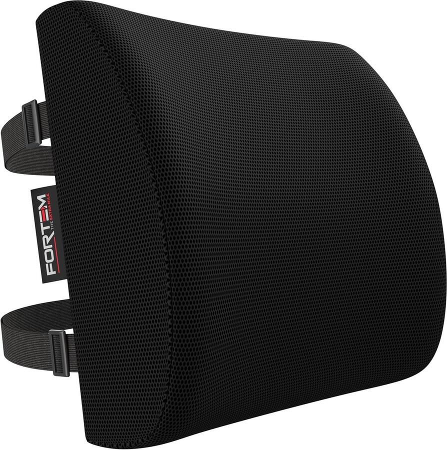 Lendensteunkussen voor Bureaustoel en Auto Memory Foam Rugsteun met Wasbare Hoes