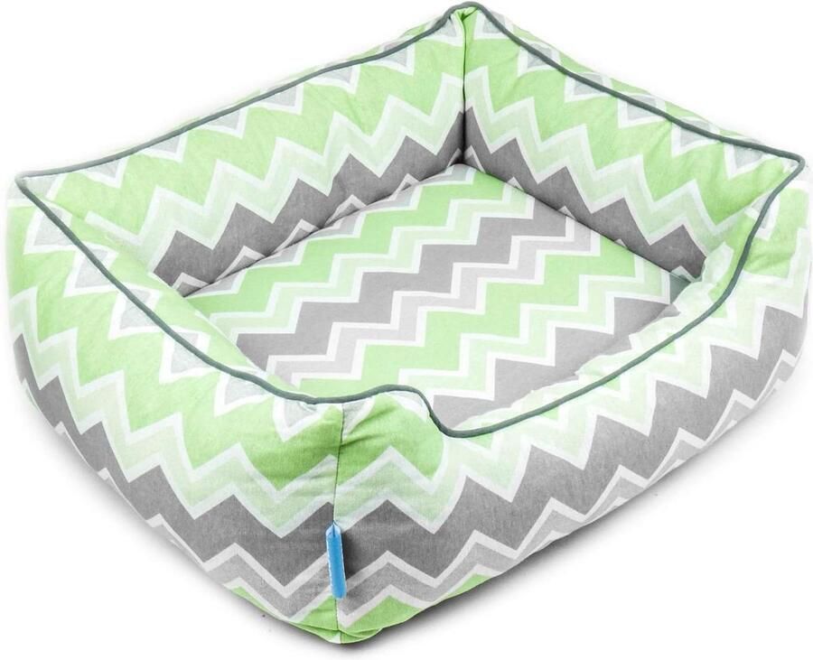 Lente Zwarte Groene Chevron Bank in maat S Comfortabele Sofa