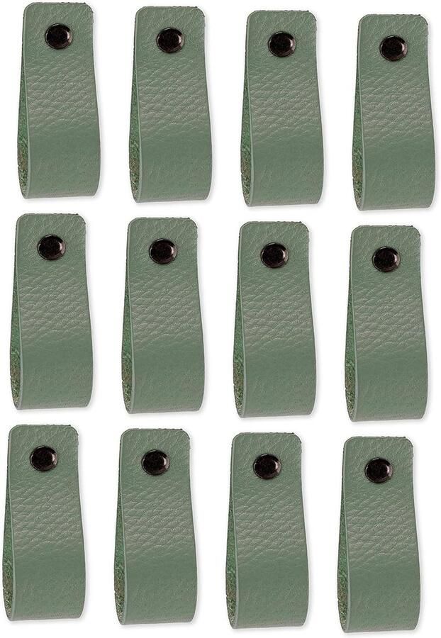 Leren handgrepen Upgrade meubels Set van 2 Natuurlijk leer 16 5 cm