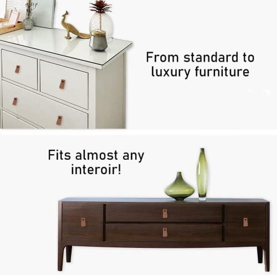 Leren Handgrepen voor Meubels Taupe 12 5 x 2 5 cm 2 Stuks Kastgrepen en Deurgrepen voor Keuken Badkamer en Meer