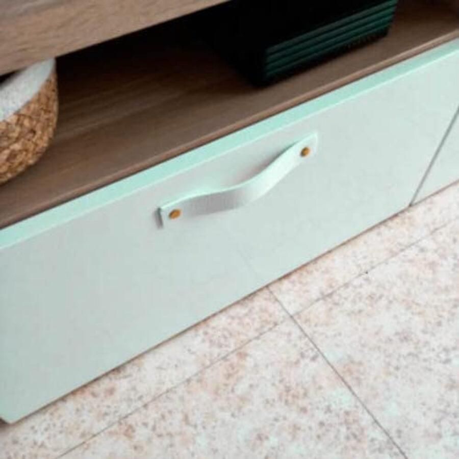 Leren handgrepen voor meubels Wit 16 5 x 2 5 cm Kastgreep en Deurgreep voor keuken en badkamer 2 stuks