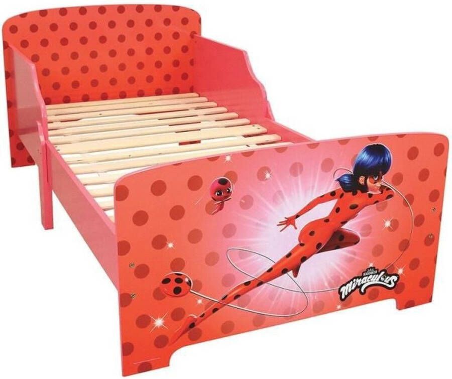Miraculous Ladybug Miraculous Peuterbed Power of Luck 70 x 140cm Multi Inclusief lattenbodem