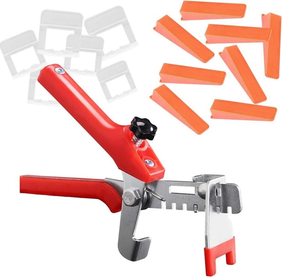 Leveling Systeem 100 STKS Wiggen 400 STKS 1.5mm Niveau Spacer Tang Floor Leveling Spacer Kit