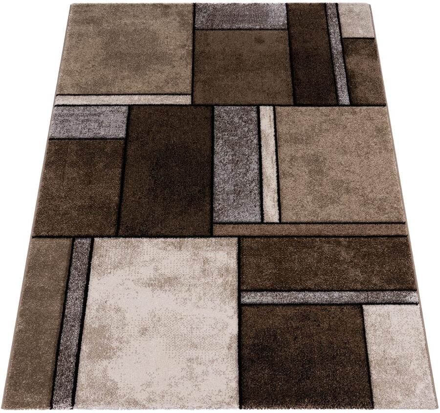 Vibrant Abstract Rug – Modern Diamond Pattern – Soft Durable Easy Care