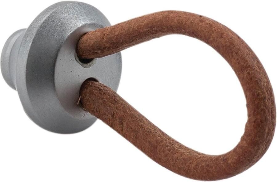 Lichtbruin Lederen Meubelgreep Modern Design 1 stuk Natuurlijk Materiaal