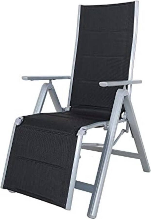 Ligstoel 60 x 17 x 92 cm Zwart Relaxstoel