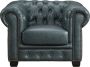 LINEA SOFA Chesterfield fauteuil BRENTON 100% buffelleer Spaans groen L 105 cm x H 73 cm x D 96 cm - Thumbnail 2
