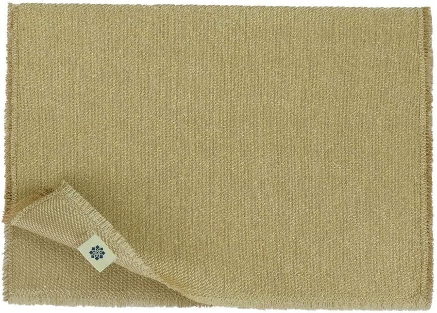 Linnen & Katoen Luxe Tafelmatten Perfect voor Elke Gelegenheid Set van 2 30 x 45 cm