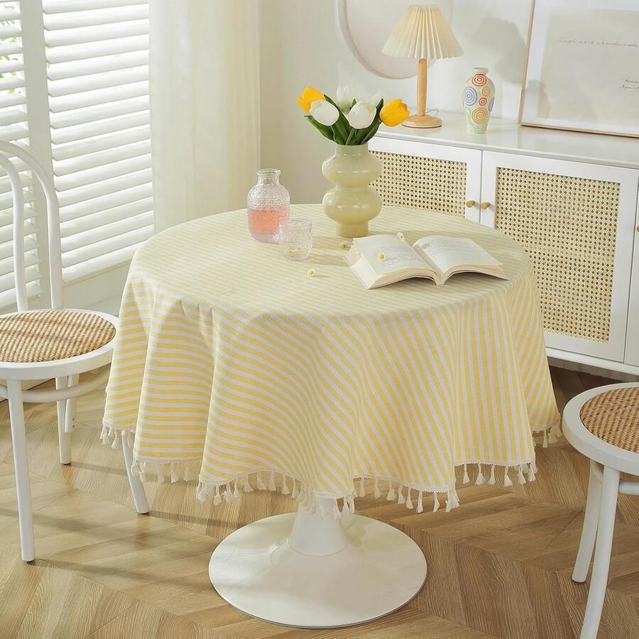 Linnen Tafelkleed Duurzaam en Elegant 1 stuk Katoen en Polyester