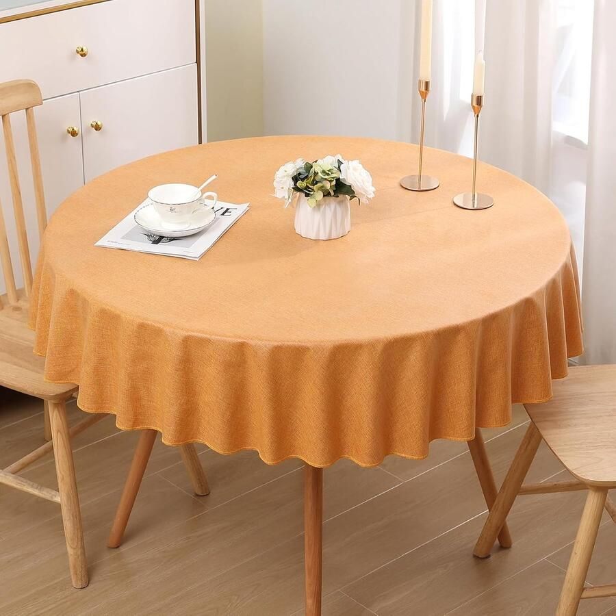 Linnen Tafelkleed Elegant en Onderhoudsvriendelijk 1 stuk Polyester