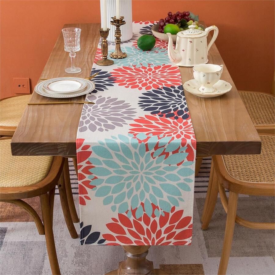 Linnen Tafelloper Elegante Decoratie 1 stuk 33 x 183 cm