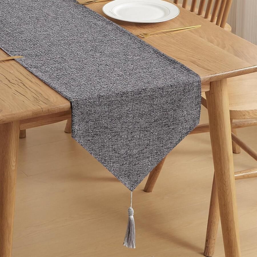 Linnen Tafelloper Waterdicht en Vlekbestendig 1 stuk Anti-rimpel