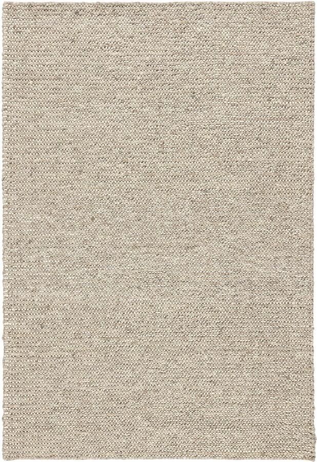 Lino Arte Beige Tapijt 200x300cm – Handgeweven Vloerkleed van 100% Vervilte Wol – Laagpolig Design Tapijt Woonkamer Slaapkamer & Eetkamer