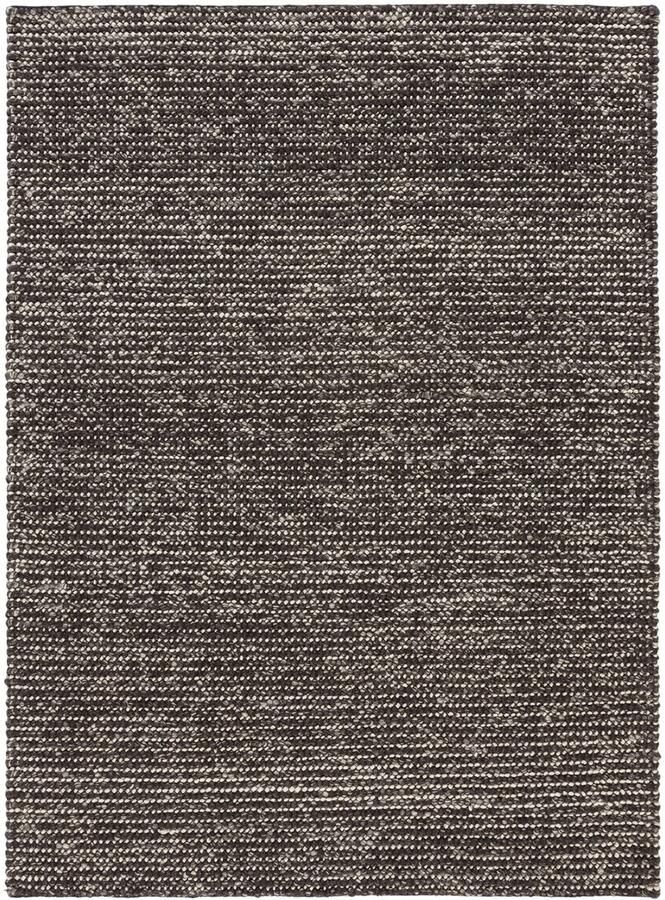 Lino Arte Charcoal Tapijt 170x240cm – Handgeweven Vloerkleed 100% Vervilte Wol –Laagpolig Design Tapijt Woonkamer Slaapkamer & Eetkamer