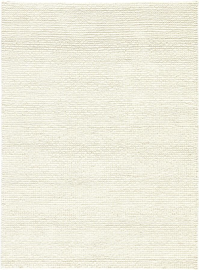 Lino Arte Ivory Tapijt 200x300cm – Handgeweven Vloerkleed 100% Vervilte Wol –Laagpolig Design Tapijt Woonkamer Slaapkamer & Eetkamer