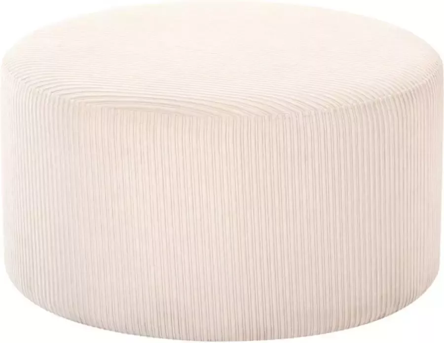 LIVING AT HOME CORD POUF XXL 75×40cm Poef rond