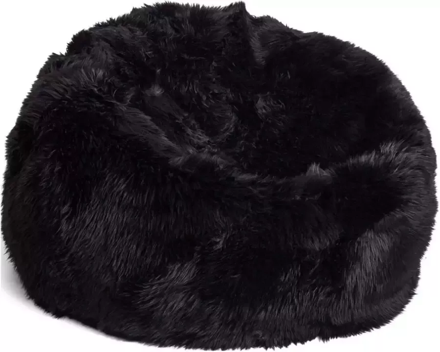 LivingLux Zitzak 73 x 74 cm New Zealand Schapenvacht Lichtgrijs - Foto 5